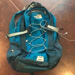 BLUE NORTH FACE BACKPACK